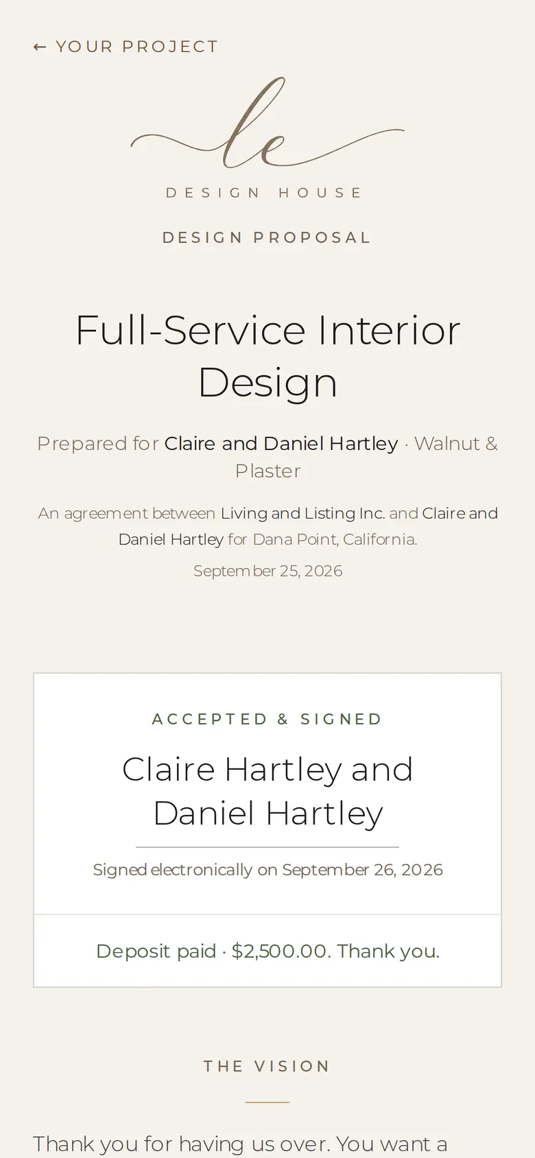 A design proposal with a sign button pinned to the bottom of the screen